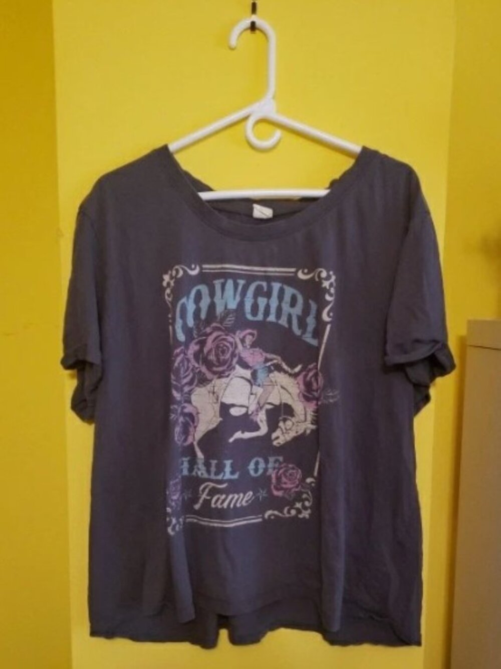 American Cowgirl HOF T-Shirt Vintage Style Western Horse Retro Country Tee 3X